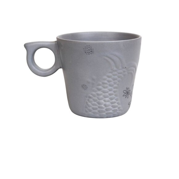 Starbucks Embossed Mermaid Siren Tail Mug Gray 12 oz 2016 With GIFT BOX - Picture 3 of 7
